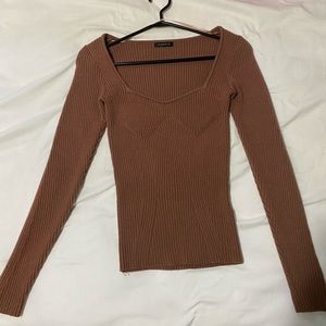 Dynamite Long sleeve ribbed knit top
